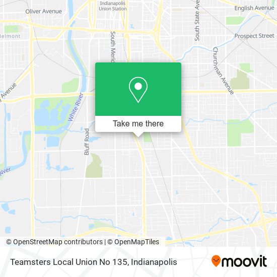 Teamsters Local Union No 135 map