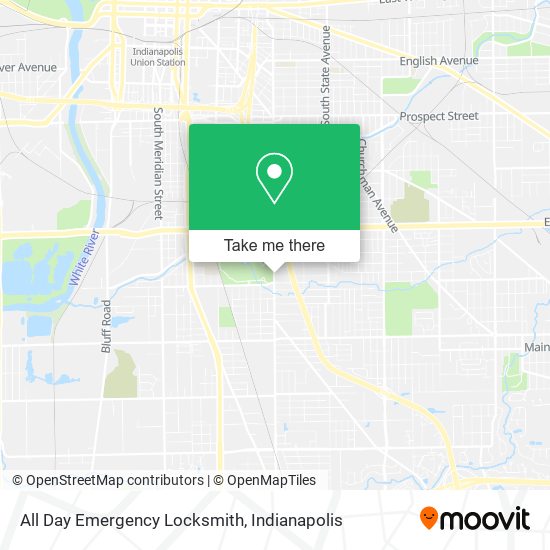 All Day Emergency Locksmith map