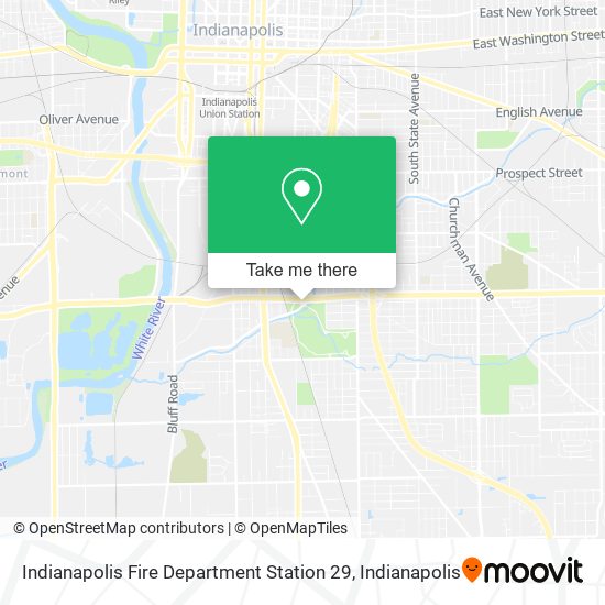 Indianapolis Fire Department Station 29 map