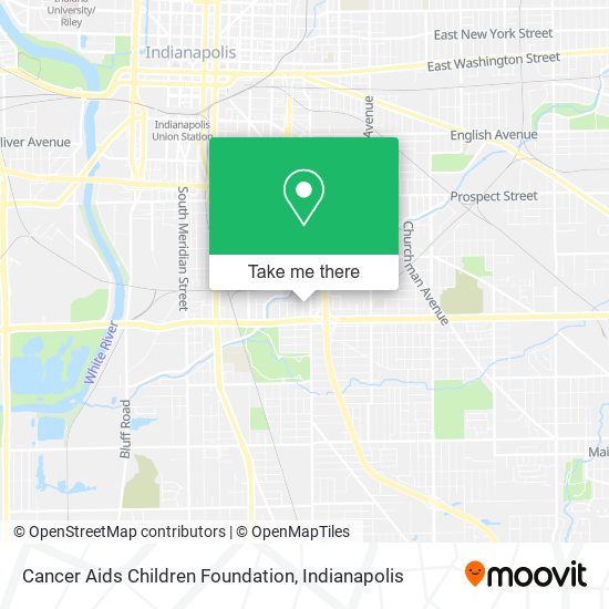 Cancer Aids Children Foundation map