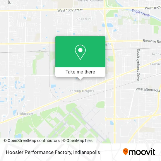 Hoosier Performance Factory map