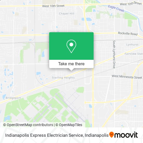 Indianapolis Express Electrician Service map