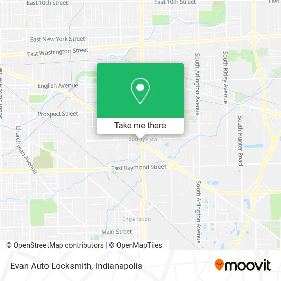 Evan Auto Locksmith map