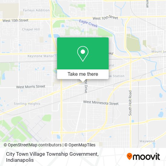 Mapa de City Town Village Township Government