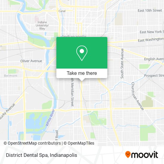 District Dental Spa map