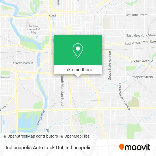 Indianapolis Auto Lock Out map