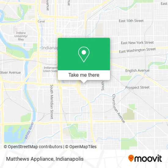 Matthews Appliance map