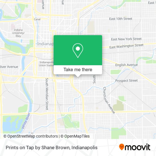 Prints on Tap by Shane Brown map