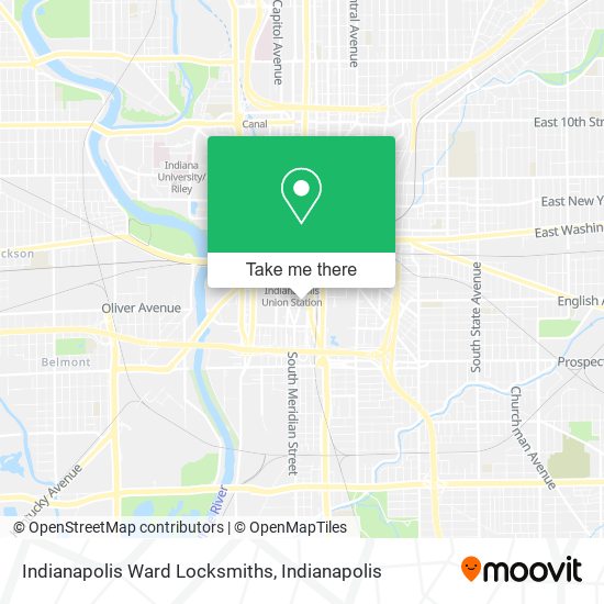 Indianapolis Ward Locksmiths map