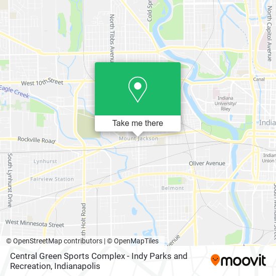 Mapa de Central Green Sports Complex - Indy Parks and Recreation