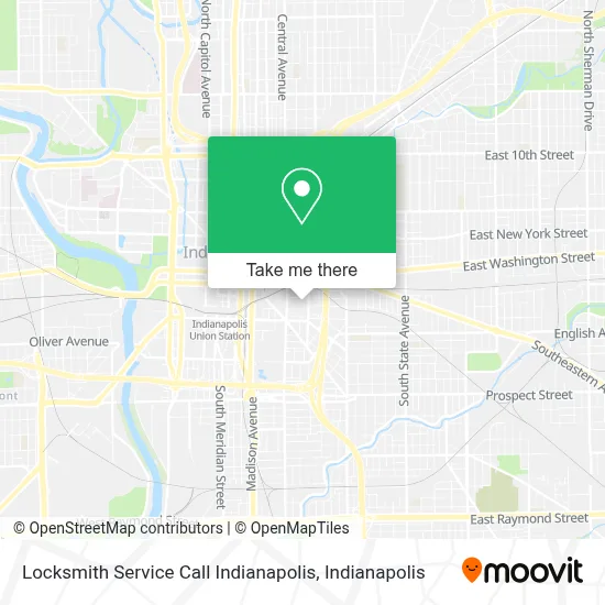 Locksmith Service Call Indianapolis map