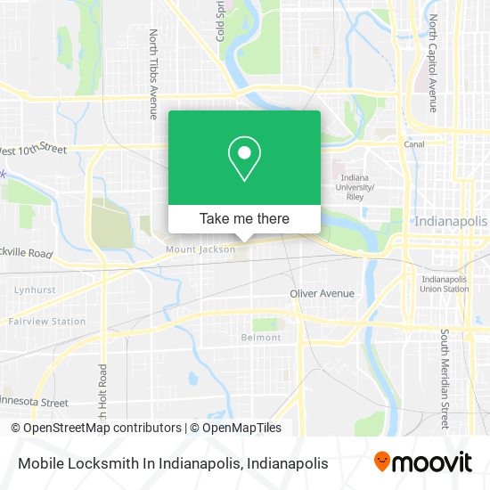 Mapa de Mobile Locksmith In Indianapolis