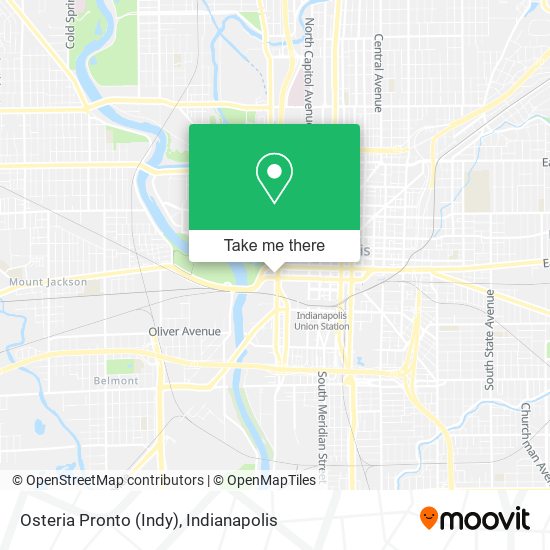 Osteria Pronto (Indy) map