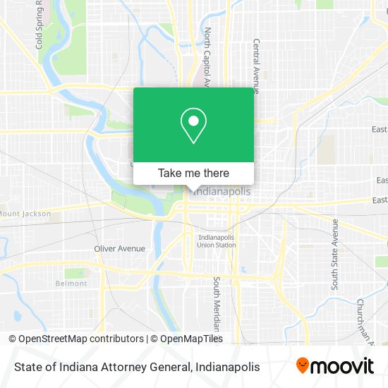 State of Indiana Attorney General map