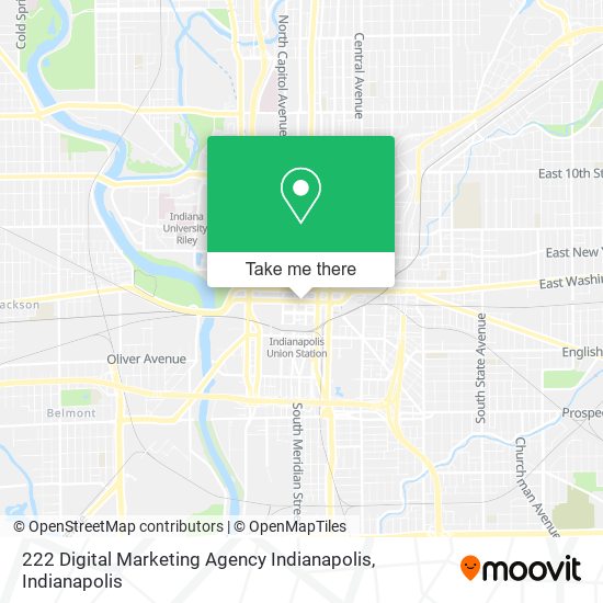 Mapa de 222 Digital Marketing Agency Indianapolis