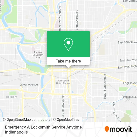 Emergency A Locksmith Service Anytime map