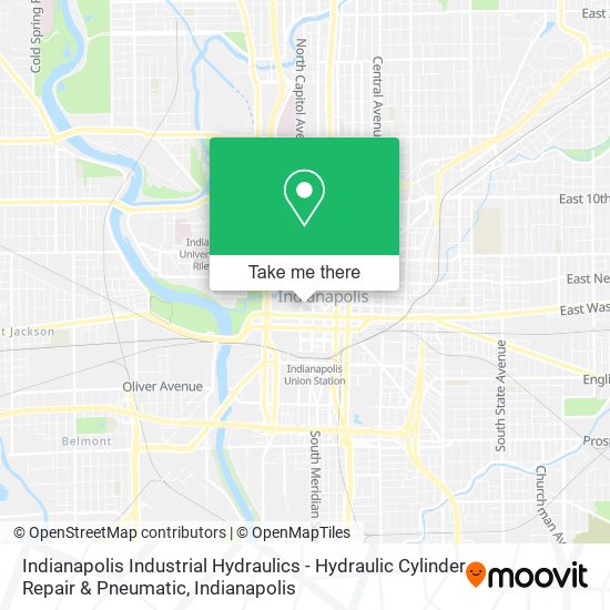 Indianapolis Industrial Hydraulics - Hydraulic Cylinder Repair & Pneumatic map