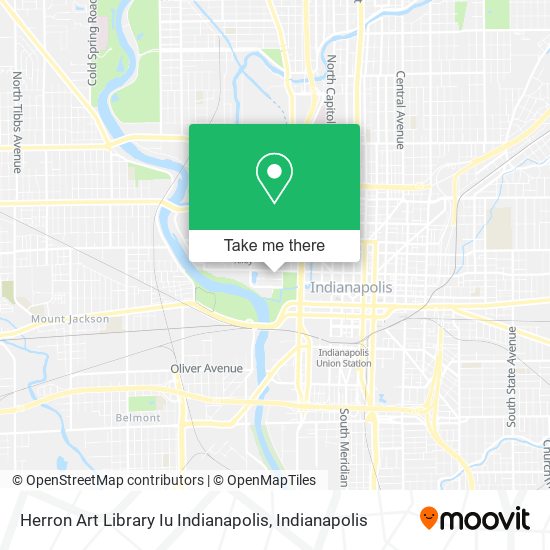 Herron Art Library Iu Indianapolis map