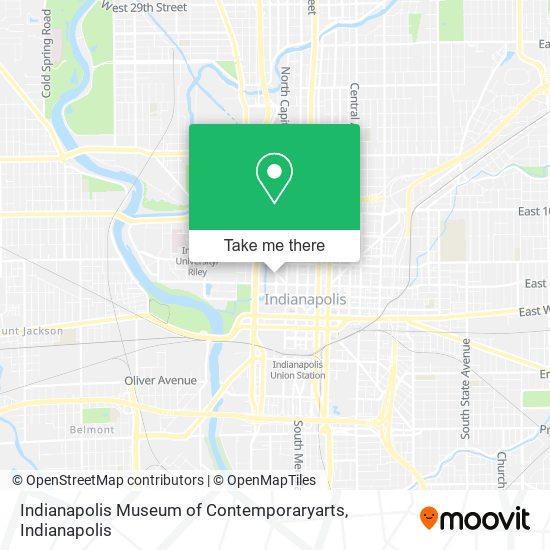 Mapa de Indianapolis Museum of Contemporaryarts
