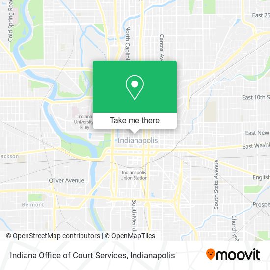 Indiana Office of Court Services map