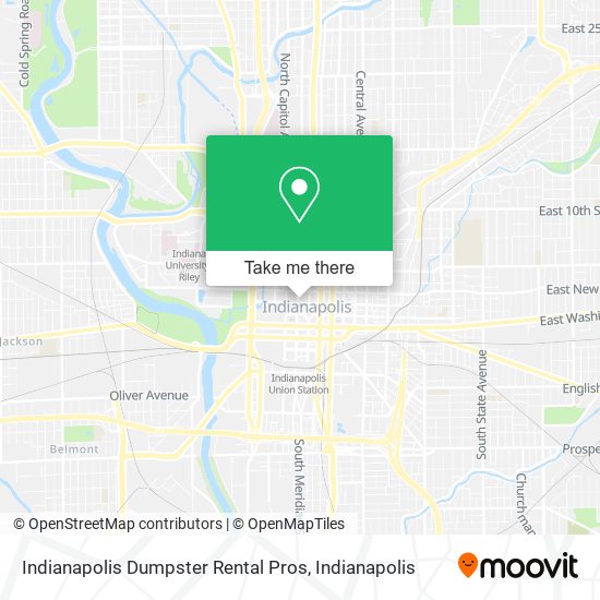 Mapa de Indianapolis Dumpster Rental Pros