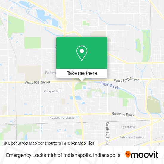 Emergency Locksmith of Indianapolis map