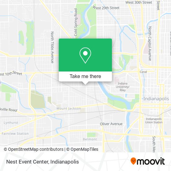 Mapa de Nest Event Center