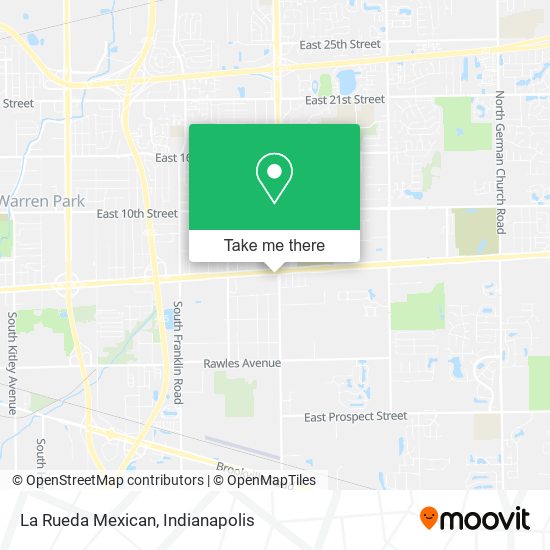 La Rueda Mexican map