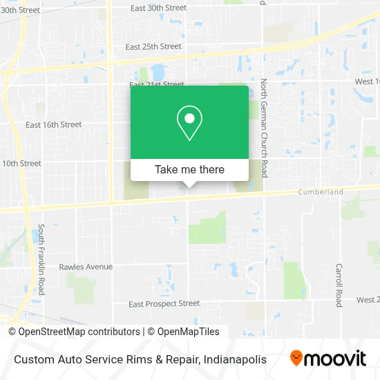 Custom Auto Service Rims & Repair map