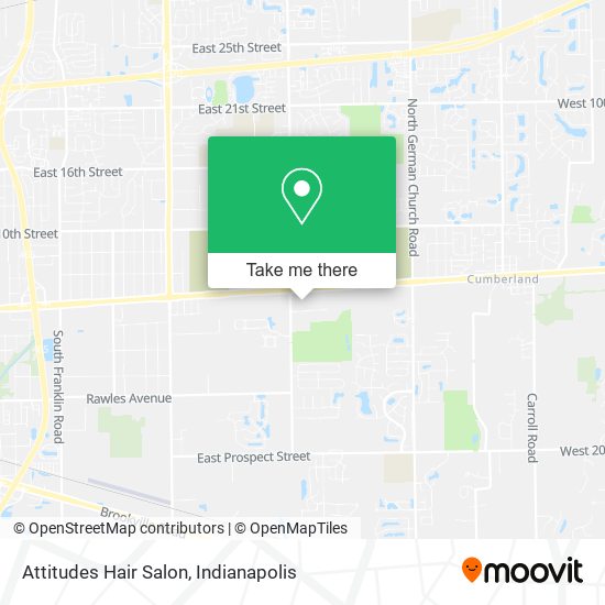Attitudes Hair Salon map