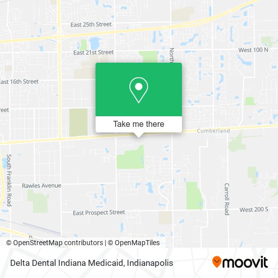 Delta Dental Indiana Medicaid map