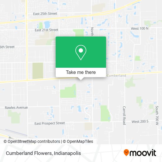 Cumberland Flowers map