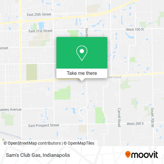 Sam's Club Gas map