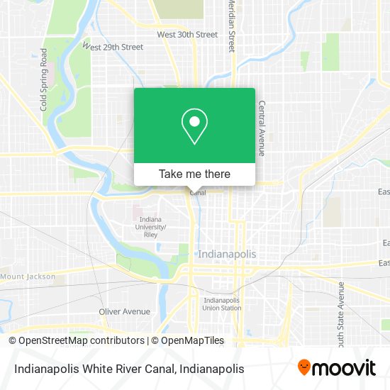Indianapolis White River Canal map