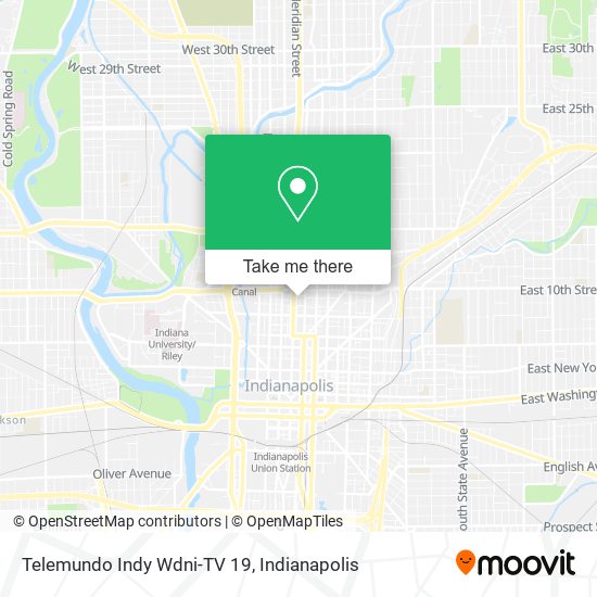 Telemundo Indy Wdni-TV 19 map