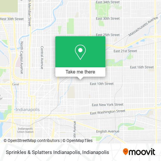 Sprinkles & Splatters Indianapolis map