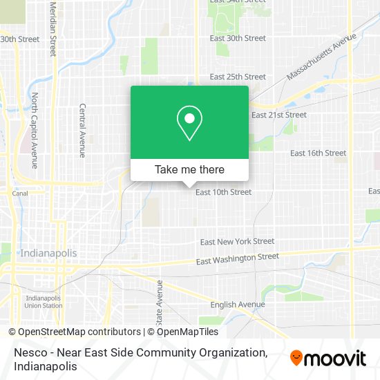 Nesco - Near East Side Community Organization map