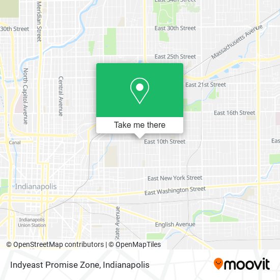 Mapa de Indyeast Promise Zone