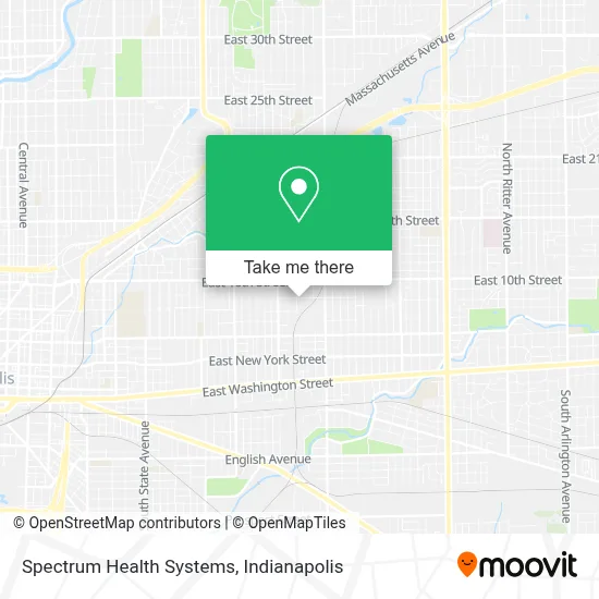 Spectrum Health Systems map