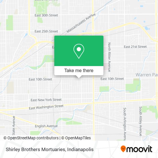 Shirley Brothers Mortuaries map