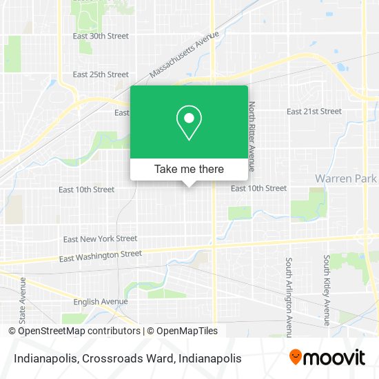 Mapa de Indianapolis, Crossroads Ward