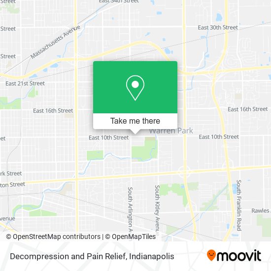 Decompression and Pain Relief map