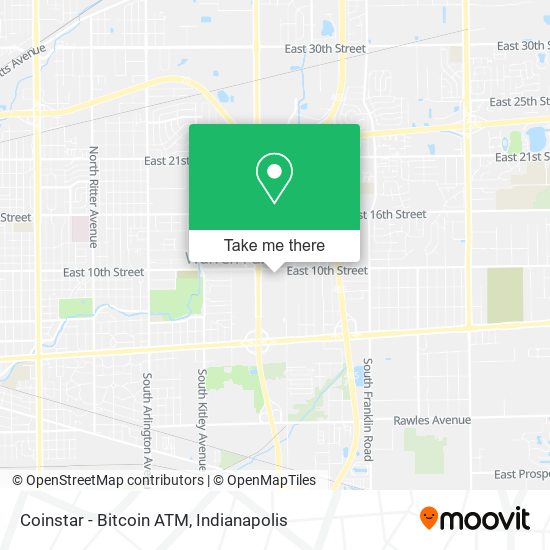 Mapa de Coinstar - Bitcoin ATM