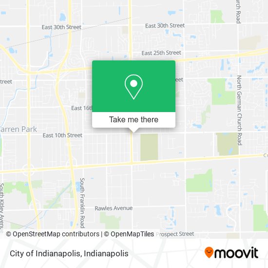 City of Indianapolis map