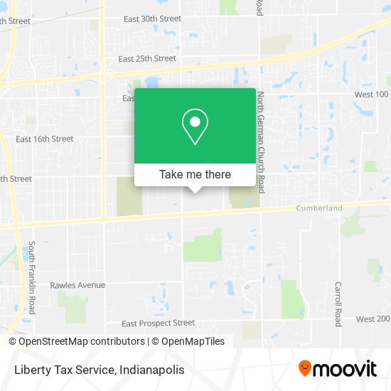 Mapa de Liberty Tax Service