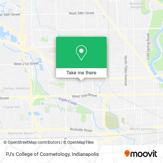 PJ's College of Cosmetology map