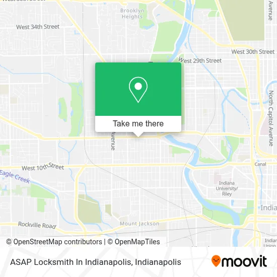 ASAP Locksmith In Indianapolis map