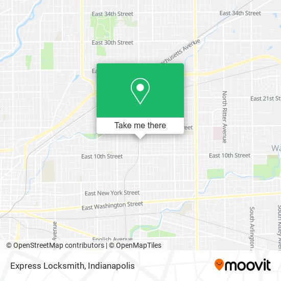 Express Locksmith map