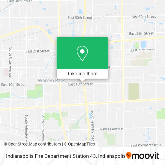 Indianapolis Fire Department Station 43 map