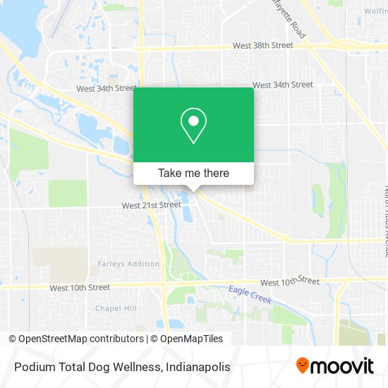 Mapa de Podium Total Dog Wellness